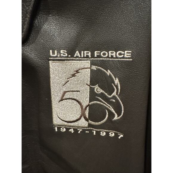 Avirex A-2 50th Anniversary 1947-1997 Genuine Goat Skin Leather‎ Jacket Size 44 - Picture 2 of 12